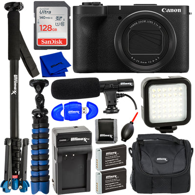 Canon PowerShot V1 Digital Camera 6390C001 - 12PC Accessory Bundle