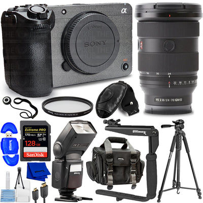 Sony FX30 Digital Cinema Camera and Sony FE 24-70mm f/2.8 GM II Lens Bundle