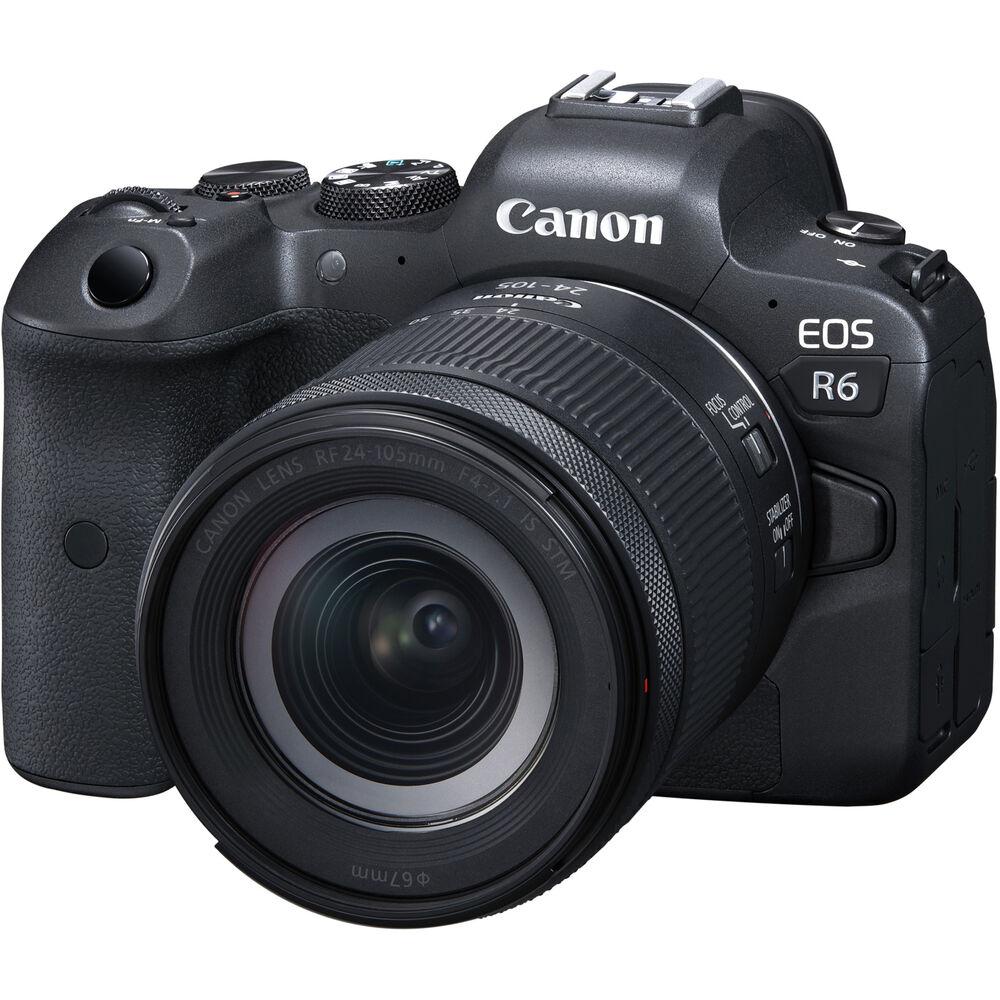 Canon EOS R6 Mirrorless Digital Camera with 24-105mm f/4-7.1 Lens - 7PC Bundle