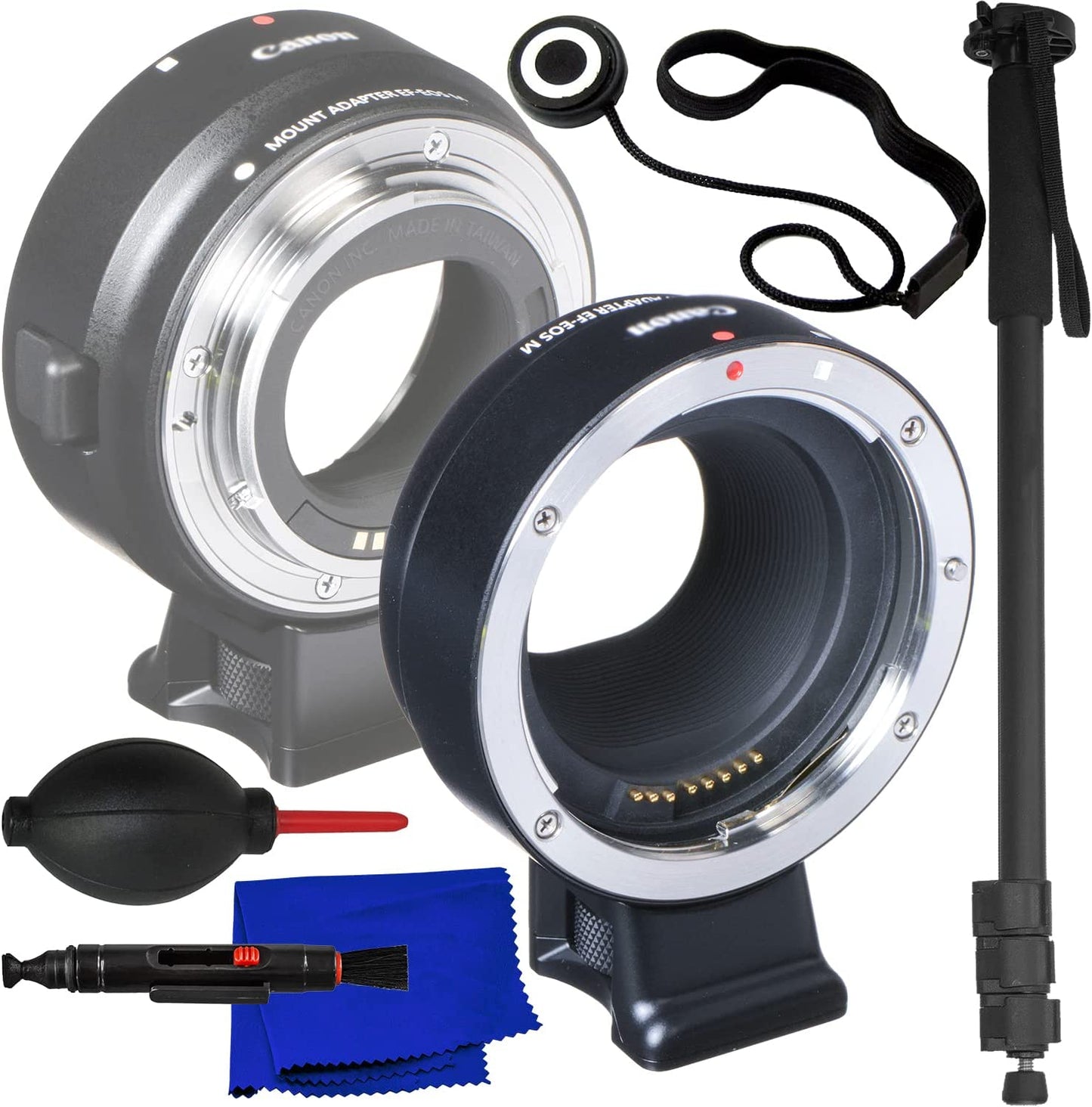 Canon EF-M Lens Adapter for Canon EF / EF-S Lenses 6098B002 - Accessory Bundle