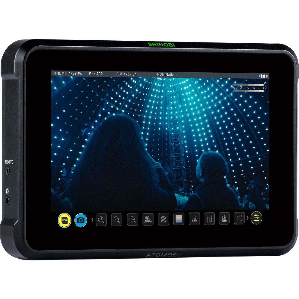 Atomos Shinobi 7" 4K HDMI/SDI Monitor ATOMSHB002 - 10PC Accessory Bundle