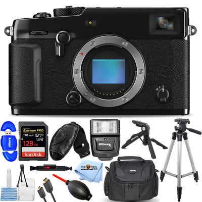 FUJIFILM X-Pro3 Mirrorless Camera (Black) 600021381 - 12PC Accessory Bundle
