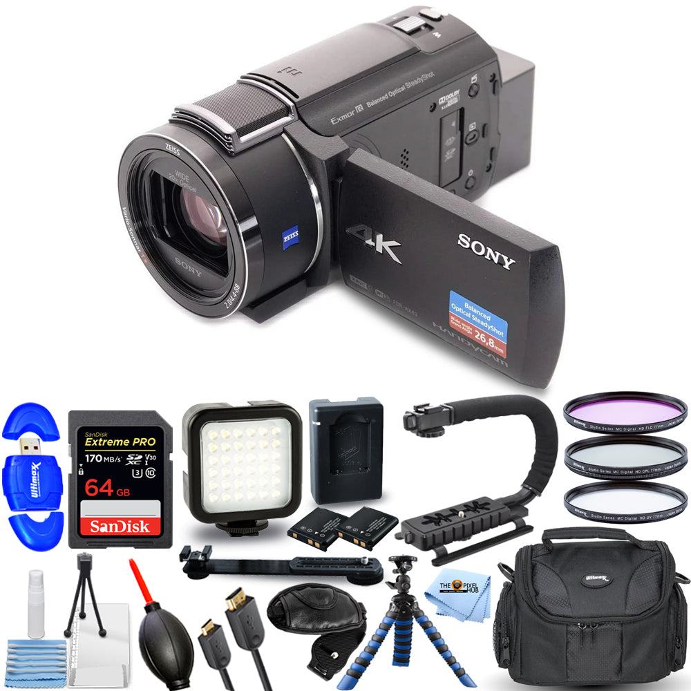Picture 1 of 2
Sony FDR-AX43A UHD 4K Handycam Camcorder FDR-AX43A/B - 15PC Accessory Bundle