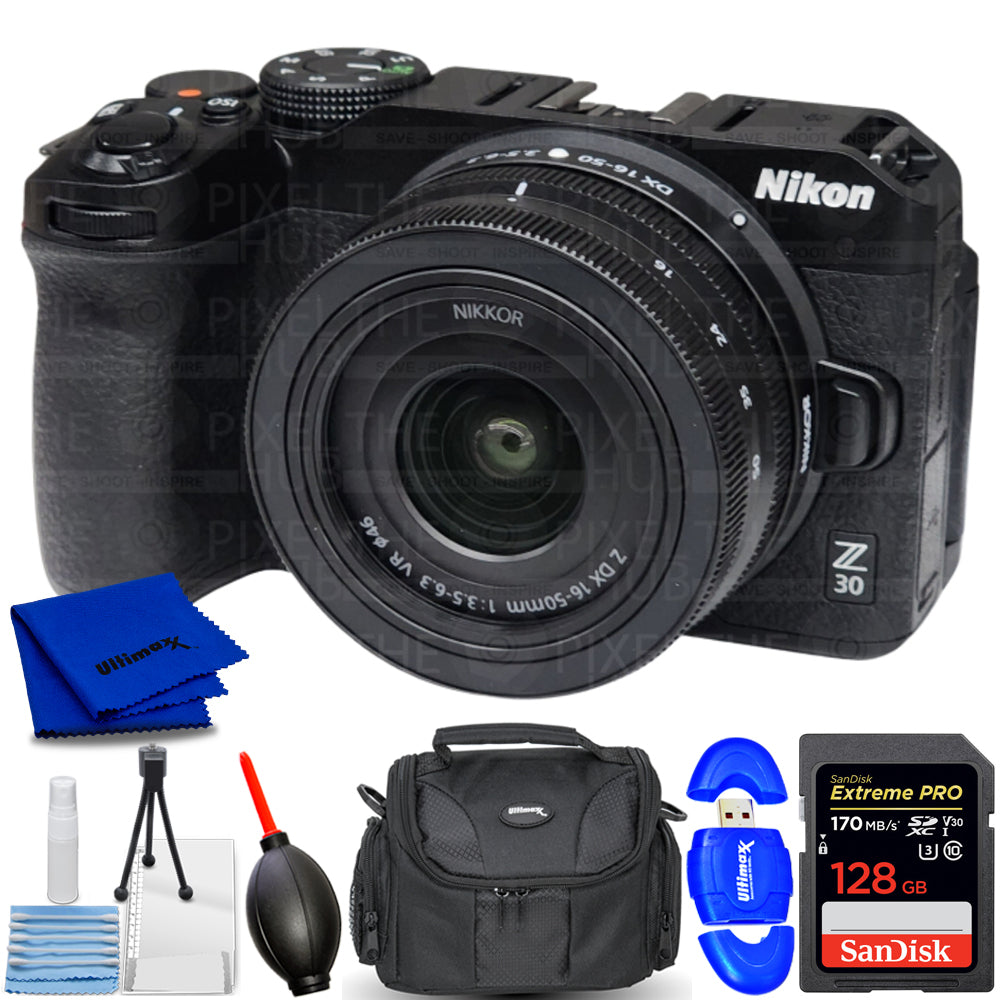 Nikon Z30 Mirrorless Camera with 16-50mm Lens 1749 - 7PC Accessory Bundle