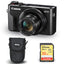 Canon PowerShot G7 X Mark II (Black) + Sandisk Ultra 32GB SD + Point and Shoot Case