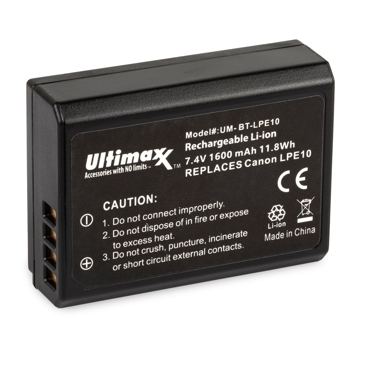 ULTIMAXX Replacement Battery for Canon LP-E10 LPE10 - 1600mah