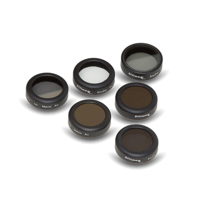 8 Piece Lens Filter Kit PLUS Cloth & Case for DJI Mavic Air Drone Quadcopter