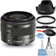 Canon EF-M 15-45mm f/3.5-6.3 IS STM Lens (Graphite) 0572C002 - 7PC Accessory Kit Canon