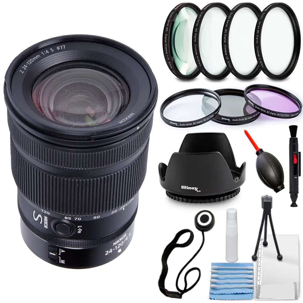 Nikon NIKKOR Z 24-120mm f/4 S Lens 20105 - 14PC Accessory Bundle