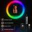 10" RGB Color Changing LED Ring Light with Tabletop Tripod