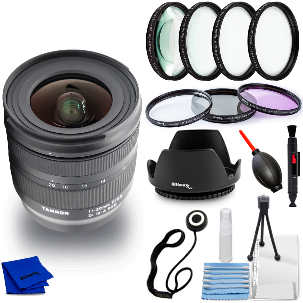 Tamron 11-20mm f/2.8 Di III-A RXD Lens (FUJIFILM X) - 9PC Accessory Bundle Tamron
