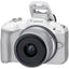 Canon EOS R50 Mirrorless Camera w/ 18-45mm and 55-210mm Lenses (White) Canon