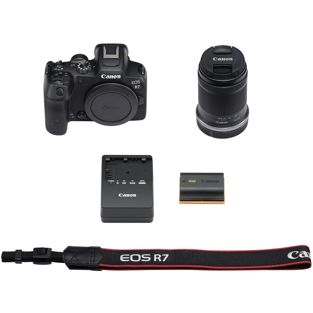 Canon EOS R7 Mirrorless Camera with 18-150mm + RF 75-300mm f/4-5.6 Lens Bundle Canon