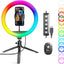 10" RGB Color Changing LED Ring Light with Tabletop Tripod