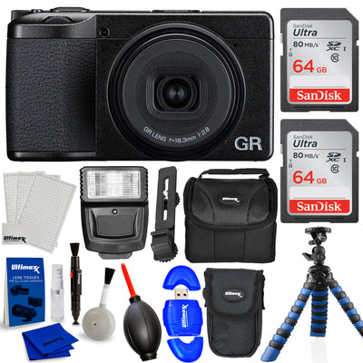 Ricoh GR IV Digital Camera 01553 - 10PC Accessory Bundle Ricoh