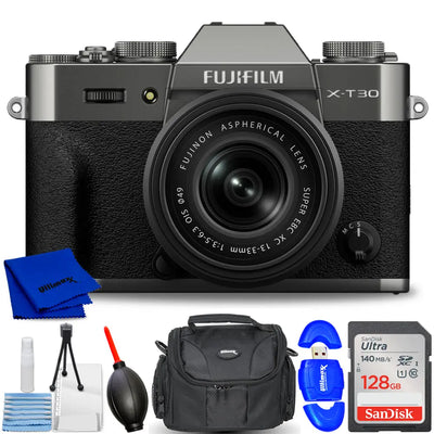 FUJIFILM X-T30 III Mirrorless Camera with 13-33mm Lens (Charcoal Silver) Kit