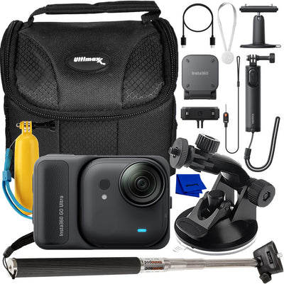 Insta360 GO Ultra Creator Bundle (Black) - Essential Accessory Bundle