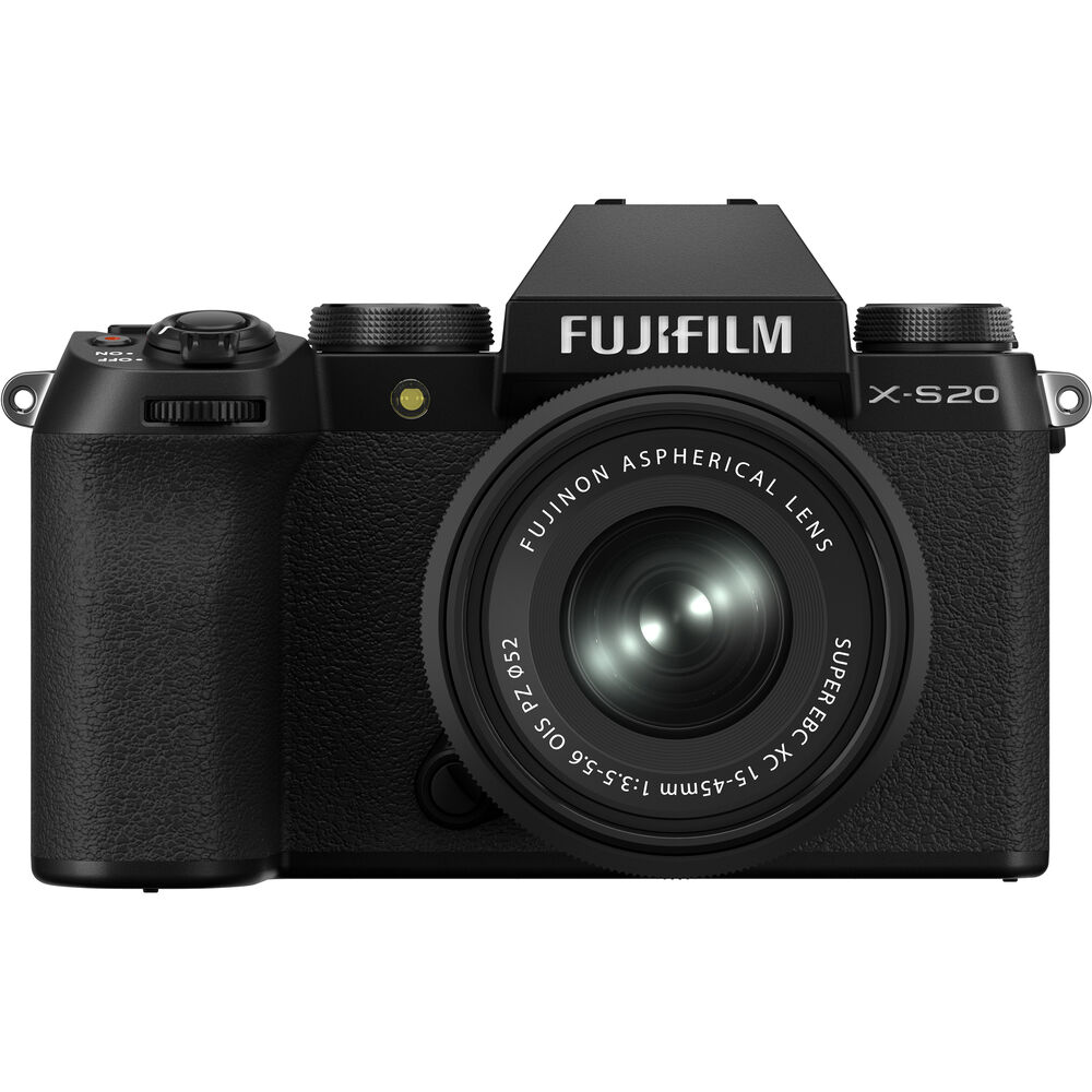 FUJIFILM X-S20 Mirrorless Camera with 15-45mm Lens 16781943 - 7PC Accessory Kit