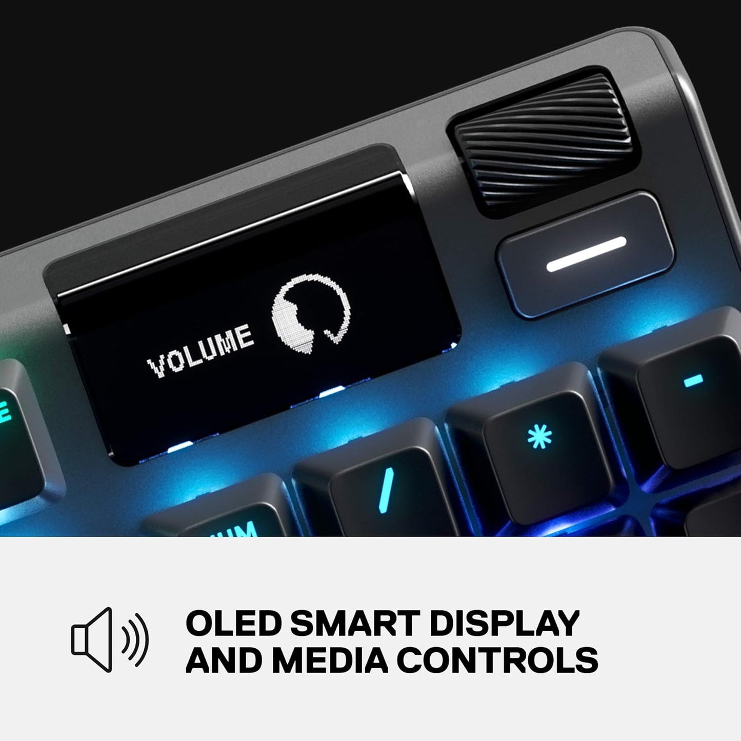 SteelSeries Apex 7 Mechanical Gaming Keyboard – OLED Smart Display – Red Switch
