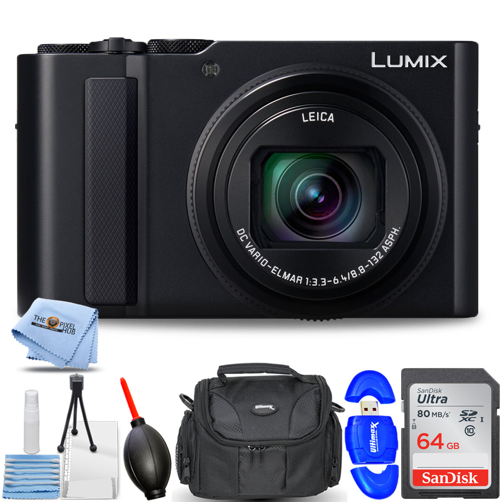 Panasonic TZ300/ZS300 Digital Camera (Black) - 7PC Accessory Bundle