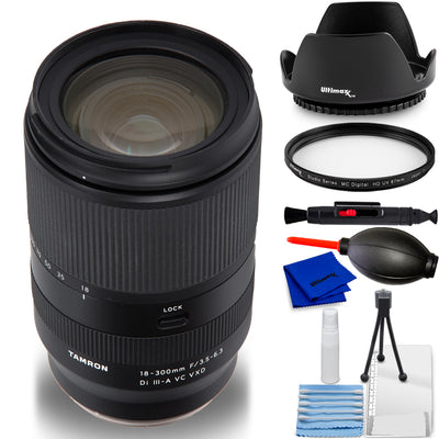 Tamron 18-300mm f/3.5-6.3 Di III-A VC VXD Lens (Nikon Z) - 7PC Accessory Bundle
