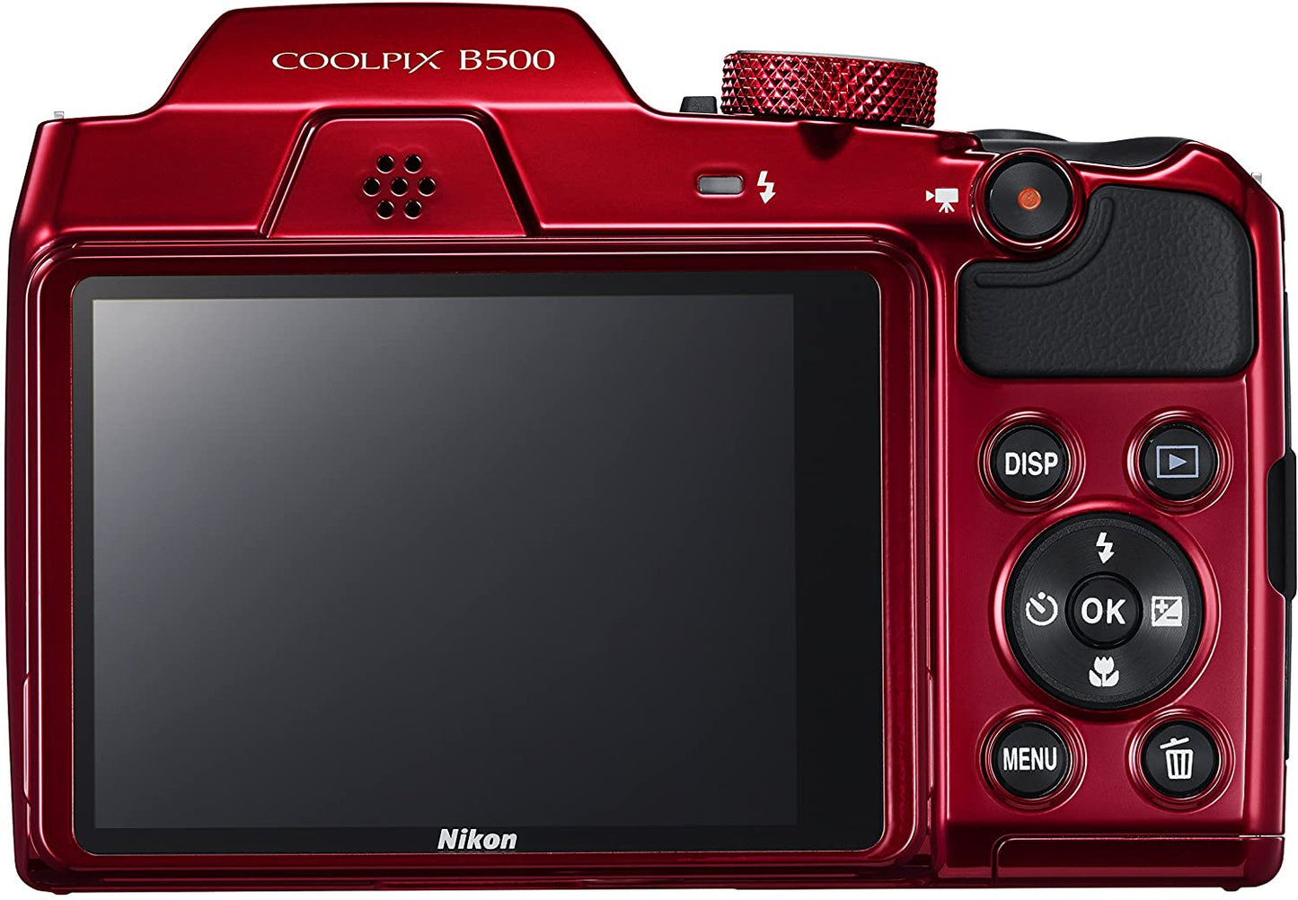 Nikon COOLPIX B500 Digital Camera (Red) 26508 + 32GB + Case Bundle