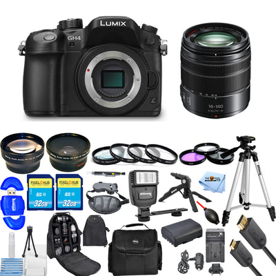 Panasonic Lumix DMC-GH4 Mirrorless Micro 4/3 + Lumix G Vario 14-140mm MEGA KIT!!
