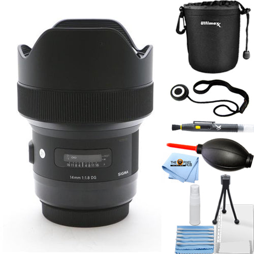 Sigma 14mm f/1.8 DG HSM Art Lens for Canon EF - Essential UV Filter Bundle Sigma
