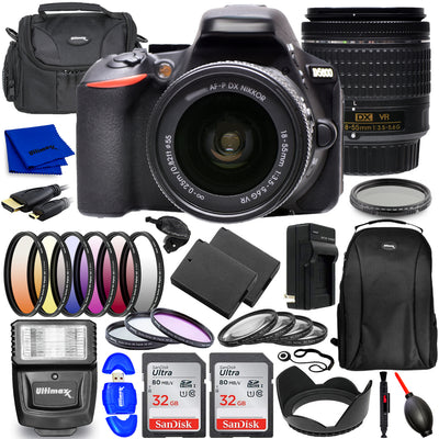 Nikon D5600 Camera with 18-55mm Lens 1576 - Top Value 20PC Accessory Bundle