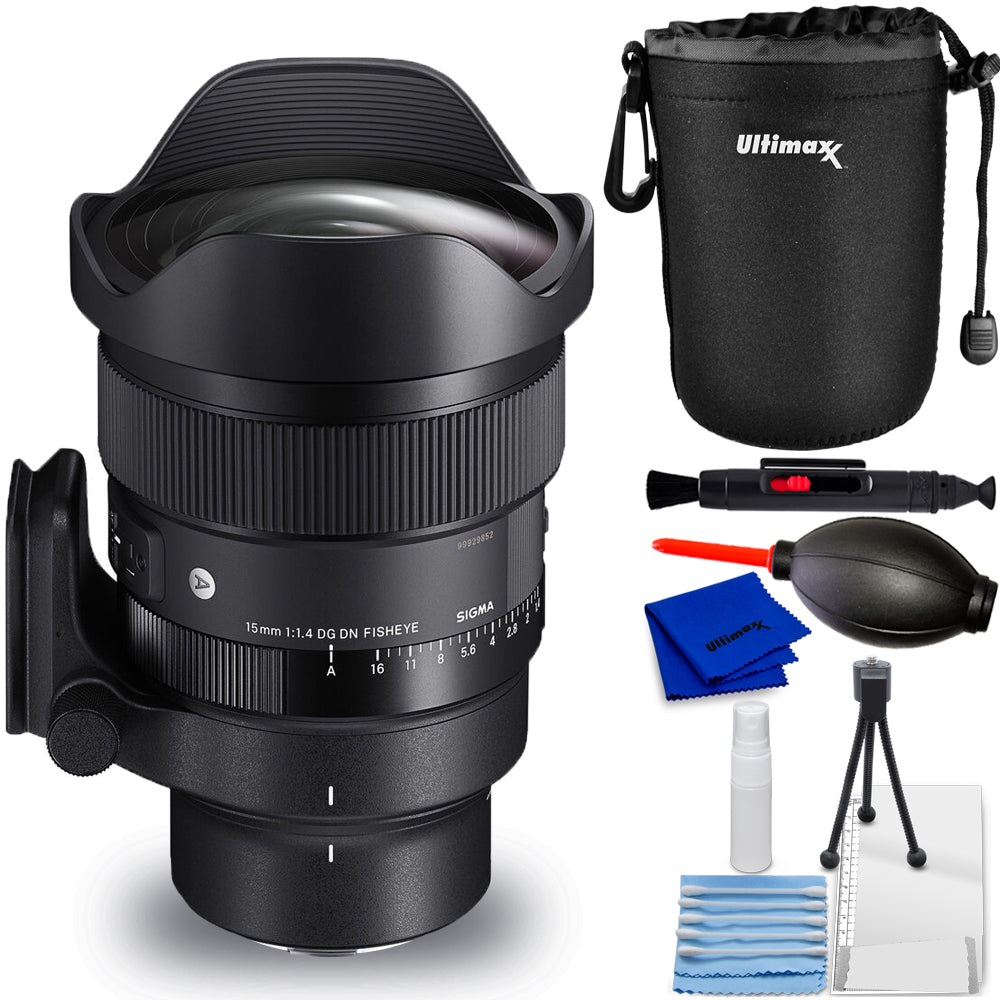 Sigma 15mm f/1.4 Fisheye DG DN Art Lens (Sony E) 478965 - 6PC Accessoey Bundle