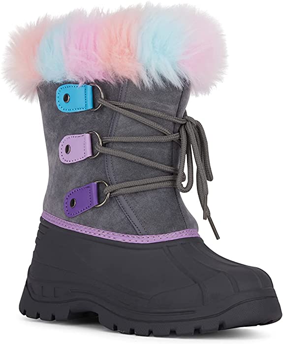 AQUAKIX Rainbow Fur Snow Boots (Y2)