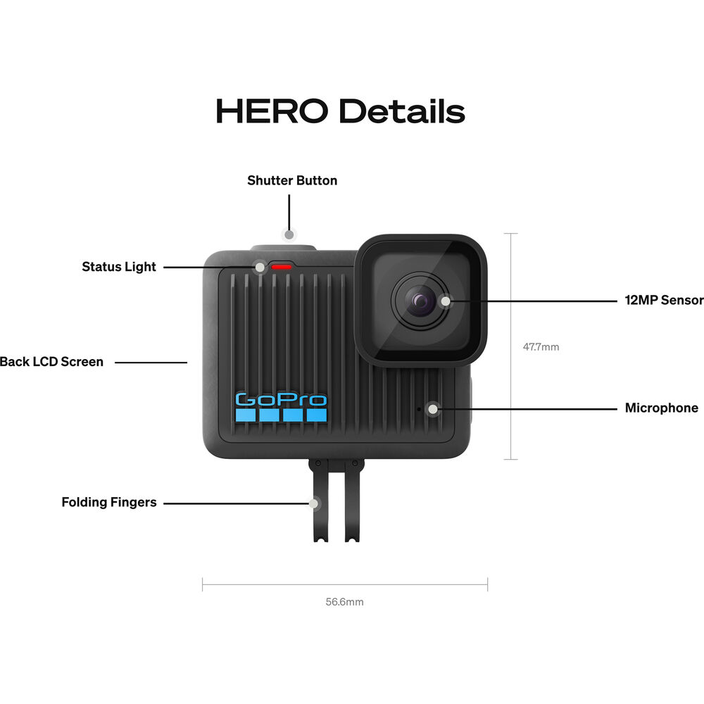 GoPro HERO Compact Action Camera - CHDHF-131-AT