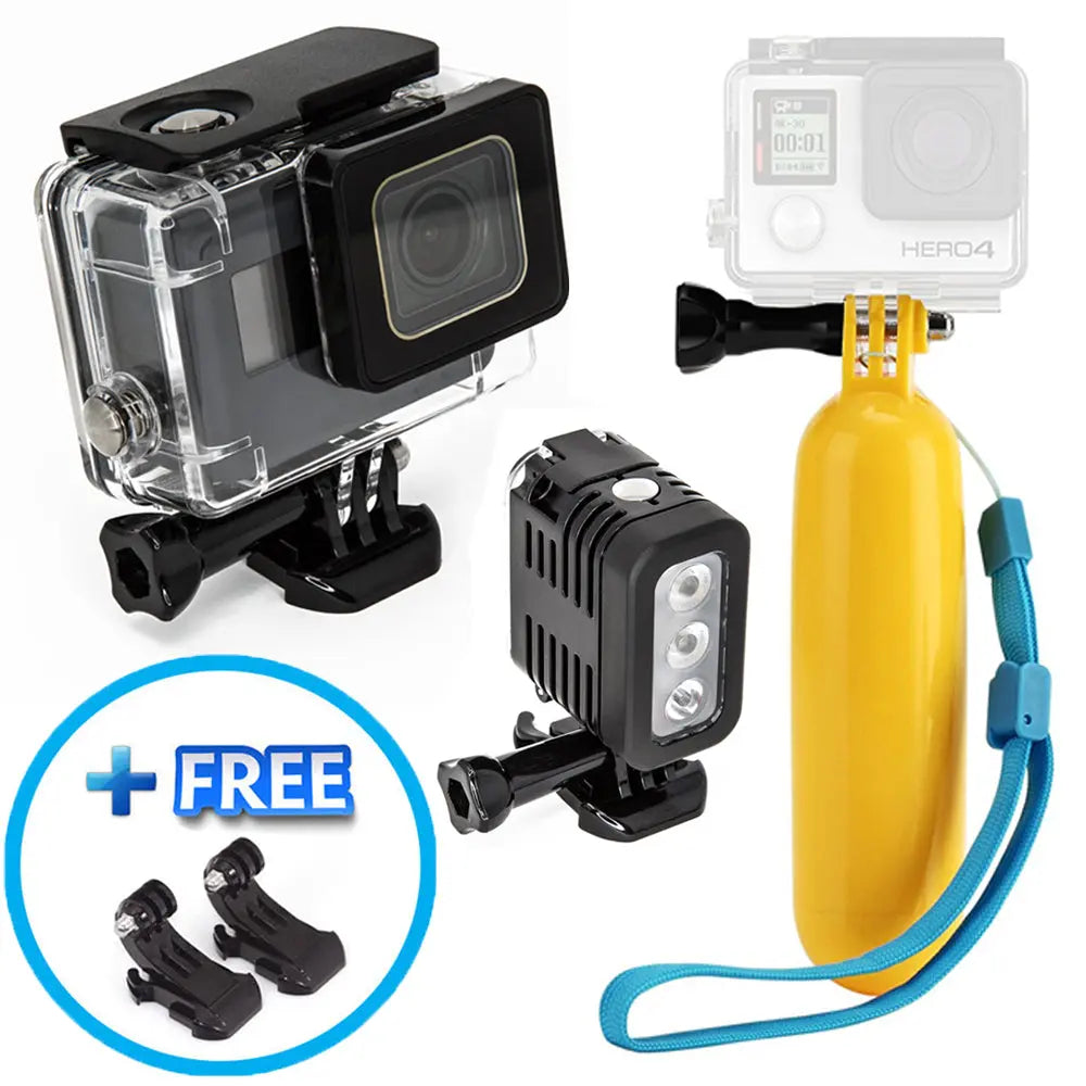 Scuba Divers Bundle for GoPro HERO7 HERO6 HERO5 with Housing, LED Light & Floaty Ultimaxx