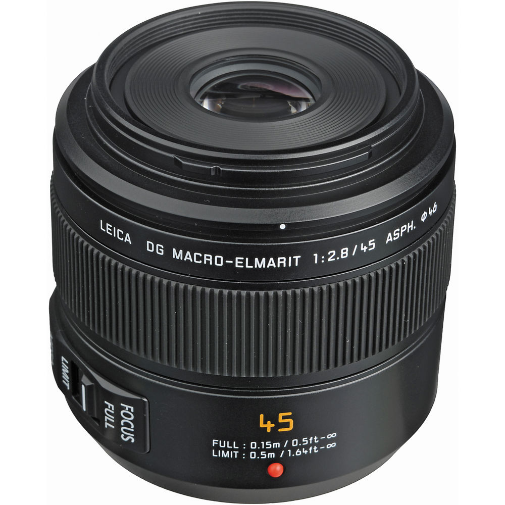 Panasonic Leica DG Macro-Elmarit 45mm f/2.8 ASPH MEGA O.I.S Lens - Filter Bundle