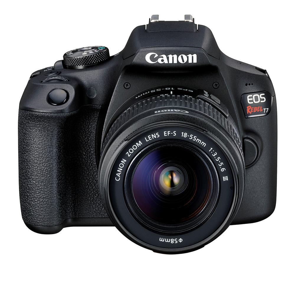 Canon EOS Rebel T7 with EF-S 18-55mm f/3.5-5.6 Lens + Sandisk Ultra 32GB SD