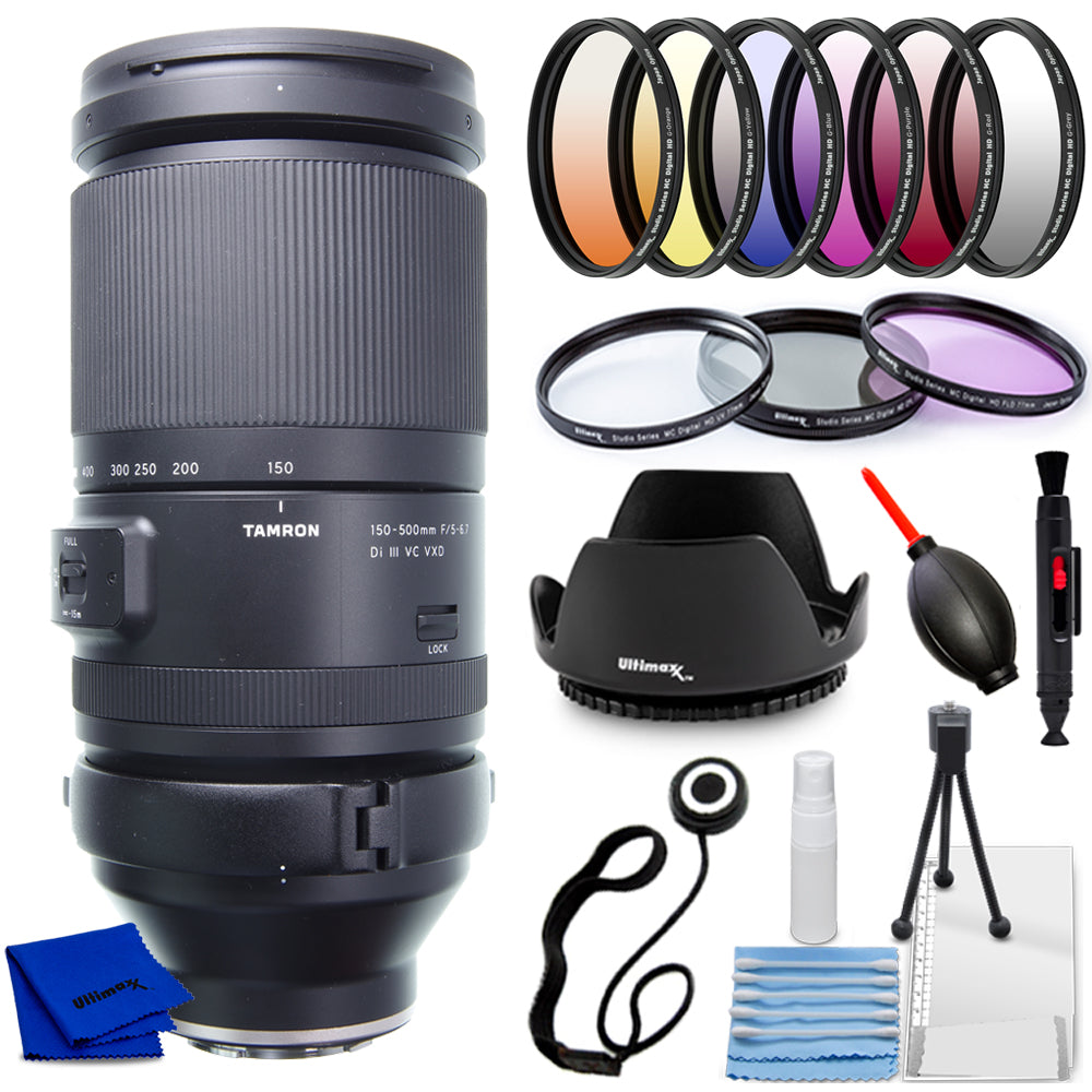 Tamron 150-500mm f/5-6.7 Di III VC VXD Lens (Nikon Z) - 9PC Accessory Bundle