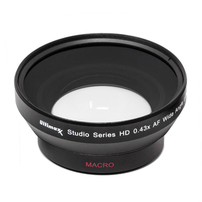 ULTIMAXX 40.5mm .43x Ultra Fast AF HD Wide Angle Lens for DSLR + Video Recording