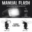 Universal Auto Flash w/ LCD Display by Ultimaxx, Slave Mode, Carry Pouch