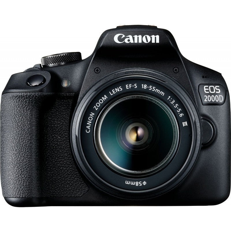 Canon EOS 2000D / Rebel T7 24.1MP DSLR Camera with EF-S 18-55mm III Lens Canon