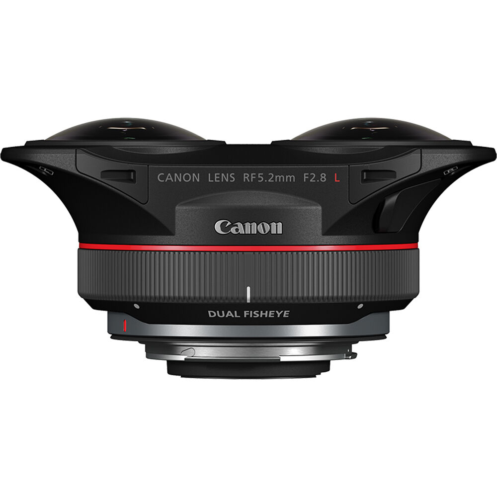 Canon RF 5.2mm f/2.8 L Dual Fisheye 3D VR Lens - 5554C002