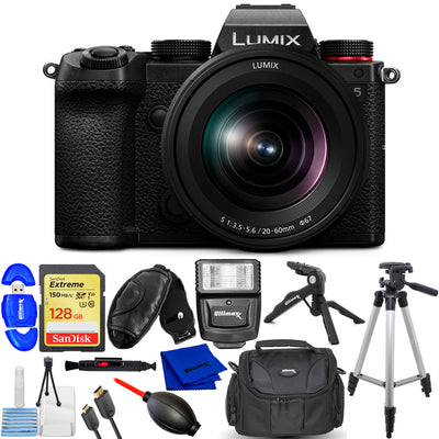 Panasonic Lumix S5 Mirrorless Camera with 20-60mm Lens - 12PC Accessory Bundle