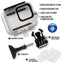 45m/147ft Waterproof Housing Transparent Protective Case for GoPro HERO8 Ultimaxx