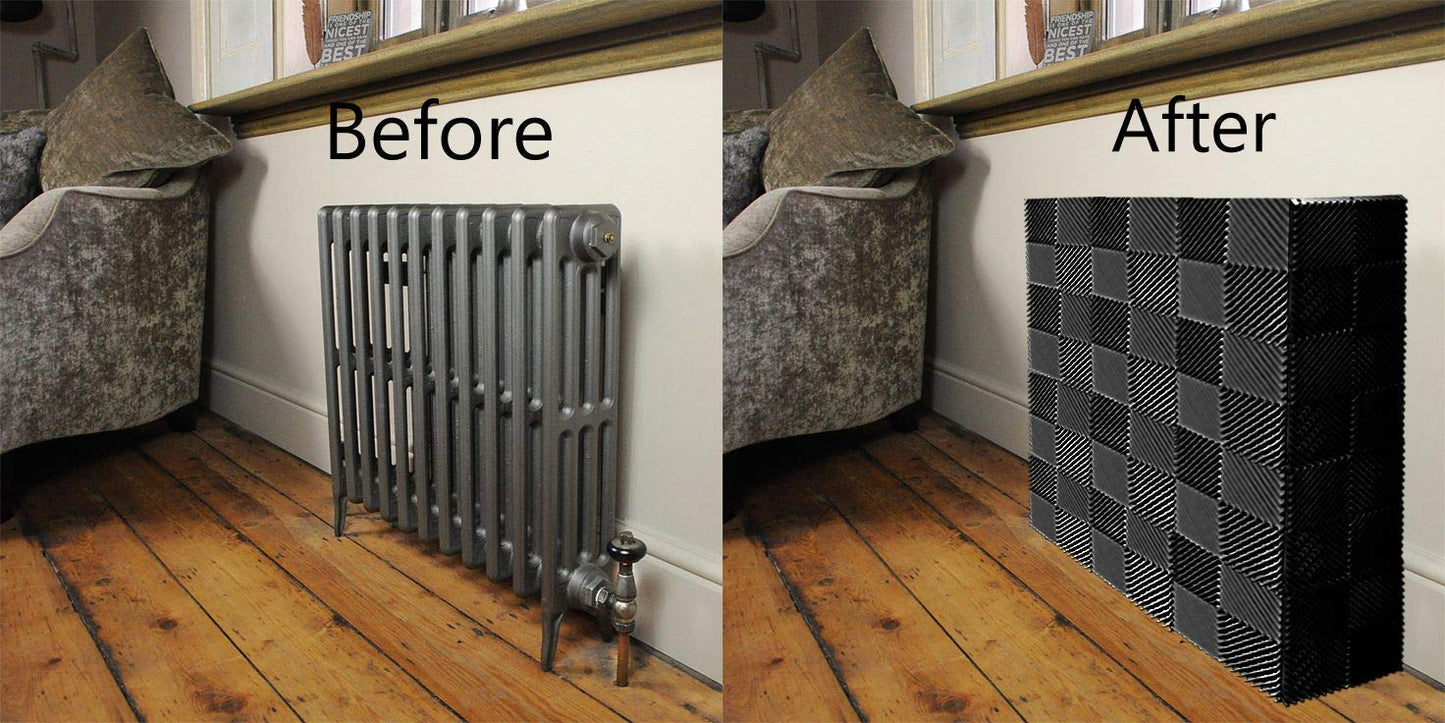 Ready Covers Radiator Cover (CHARCOAL - 12 Tiles, 60 Pegs)