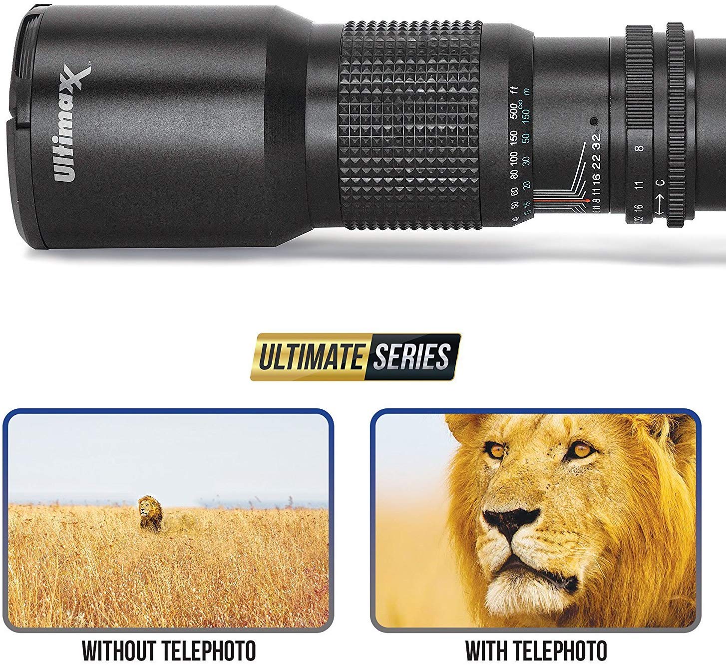 ULTIMAXX High-Power 500mm/1000mm f/8 for Canon RF-Mount with Filters + Backpack Ultimaxx