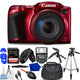 Canon PowerShot SX420 IS 20MP Digital Camera (Red) 1069C001 - 12PC Accessory Kit Canon