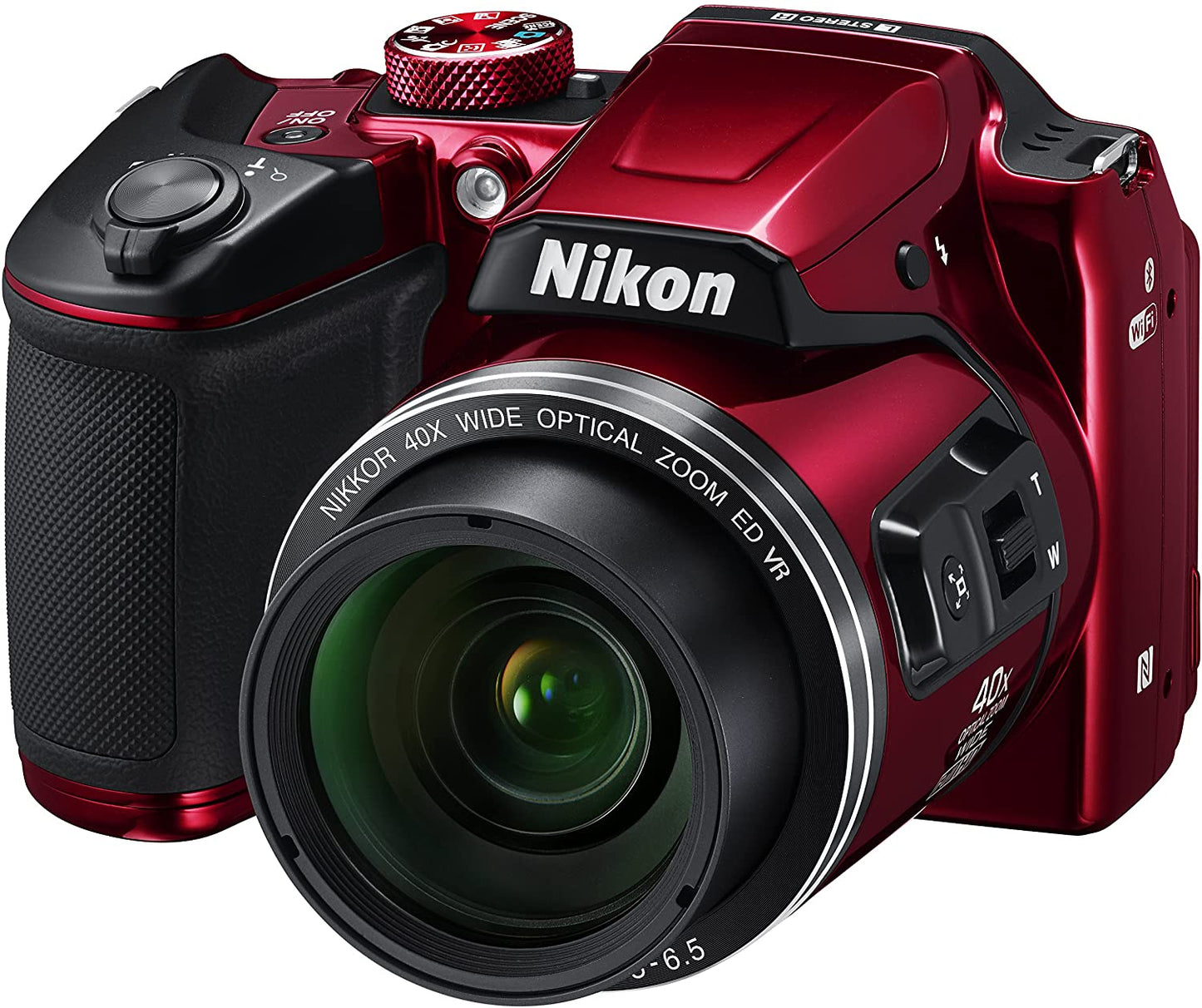 Nikon COOLPIX B500 Digital Camera (Red) 26508 + 32GB + Case Bundle