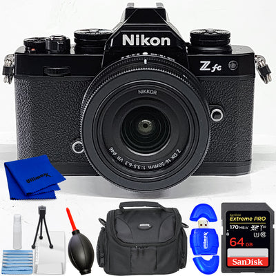 Nikon Zfc Mirrorless Camera and NIKKOR Z DX 16-50mm f/3.5-6.3 VR Lens (Black) Bundle 1