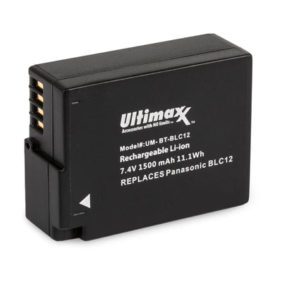2 Battery DMW-BLC12 Accessory Bundle for Panasonic FZ200 FZ1000 DMC-GH2 G7 GX85 Ultimaxx