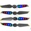 2 Pairs Low-Noise Quick-Release LED Propellers for DJI Mavic 2 Pro/Zoom