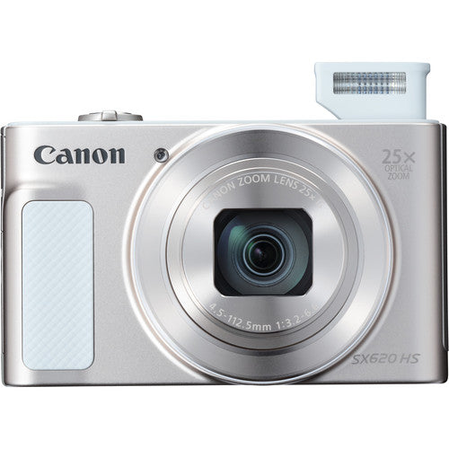 Canon PowerShot SX620 HS Digital Camera (Silver) + 32GB + Gadget Bag Bundle